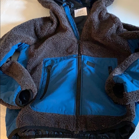 CONTRASTING FLEECE JACKET